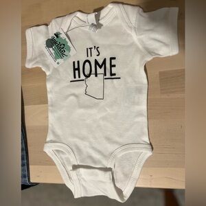 🆕 State 'It's Home' Print White Onesie